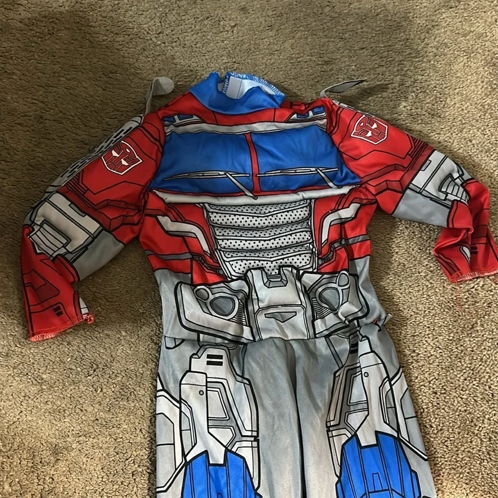 Toddlers Muscle Optimus Prime Transformer Halloween Costumes Padded Jumpsuit